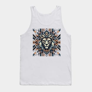 Abstract Animal Lion 5 Tank Top